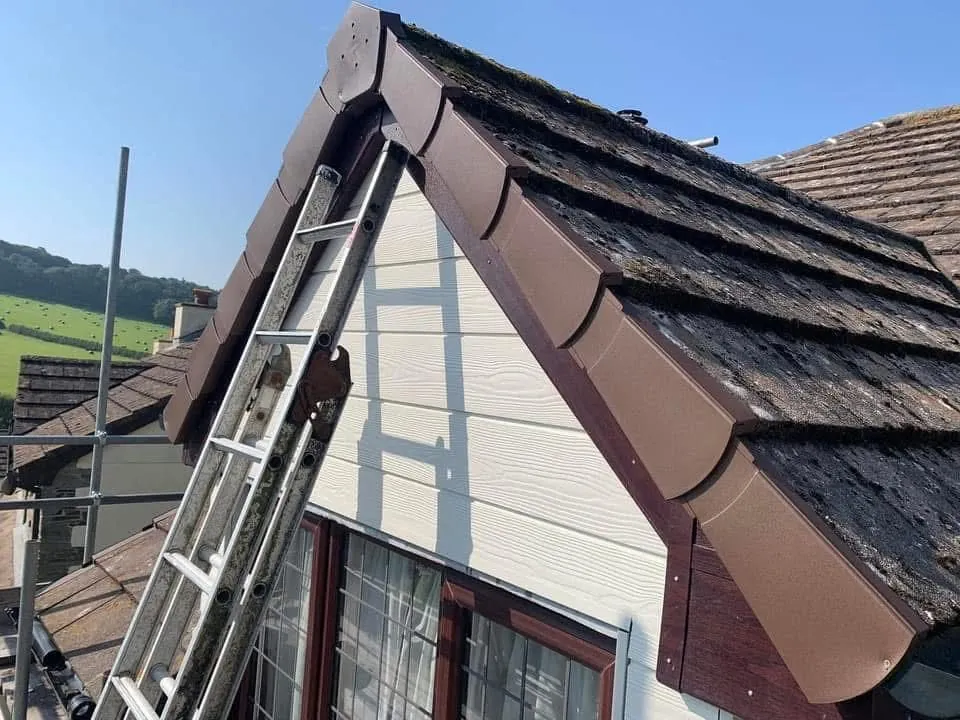 New fascias, bargeboards and guttering in Honiton