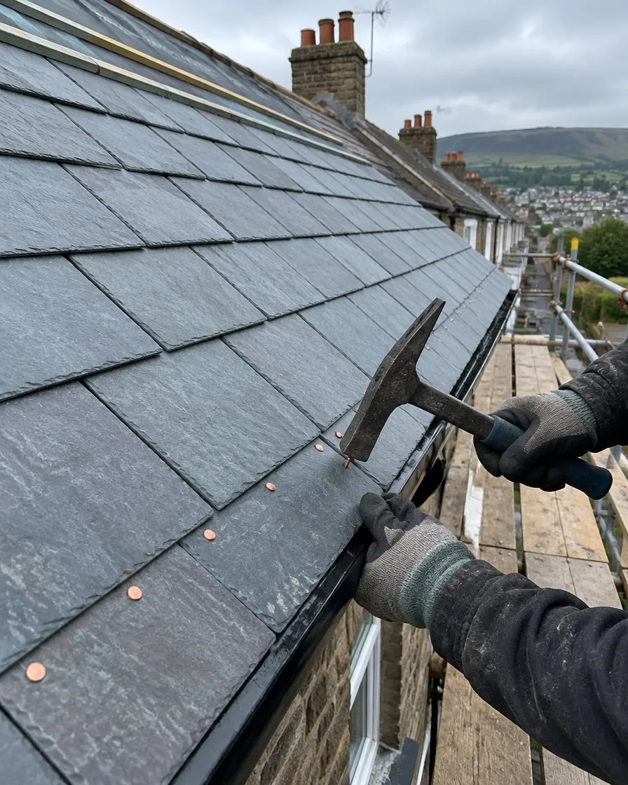 Slate roofing in Honiton